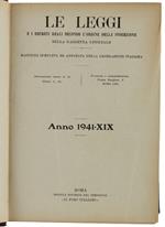 Le Leggi E I Decreti Reali... Anno 1940-Xviii. Raccolta Completa Ed Annotata Della Legislazione Italiana. - Il Foro Italiano, - 1941