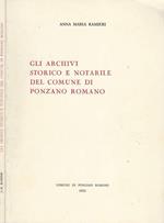 Gli Archivi Storico e Notarile del Comune di Ponzano Romano