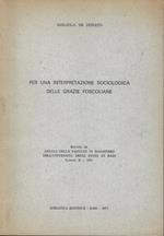 Per una interpretazione sociologica delle Grazie Foscoliane