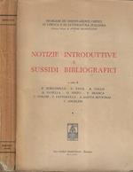 Notizie introduttive e sussidi bibliografici