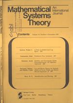 Mathematical systems theory Vol. 16, num. 4