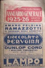 Touring Club Italiano: annuario generale: 1925-26
