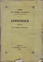 Opere di Pietro Giordani - Appendice