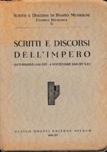 Scritti e discorsi dell’Impero (novembre 1935-XIV - 4 novembre 1936-XV E.F.)