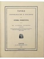 Tavole cronologiche e sincrone della storia fiorentina compilate da Alfredo Reumont d'Aquisgrana