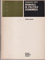 Manuale di politica economica vol IV