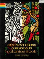 Stained Glass Windows Coloring Book