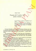 Proposta del 9 ottobre 1967 (prima versione)