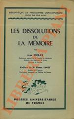 Les dissolutions de la mémoire