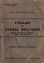 L’esame di storia dell’arte per la maturità classica e per i licei artistici