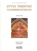 Studi Trentini Di Scienze Storiche - Sezione Prima - Lxxxii/2003 Supplemento