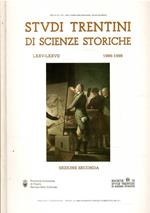 Studi Trentini Di Scienze Storiche - Sezione Seconda Lxxv-Lxxvii71996-1998