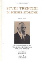Studi Trentini Di Scienze Storiche - Sezione Prima Lxxxv/2006 Supplemento
