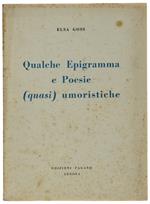 Qualche Epigramma E Poesie (Quasi) Umoristiche