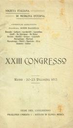 XXIII congresso Roma 20-23 Dicembre 1913