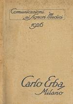 Comunicazioni ai signori medici 1926