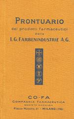 Prontuario dei prodotti farmaceutici della I.G. farbenindustrie A.G