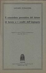 Il concordato preventivo del datore di lavoro e i crediti dell'impiegato