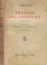 Letture filosofiche Vol. I- Antichità e Medio Evo