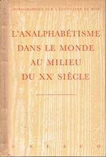 L' analphabétisme dans le monde au milieu du XX.e siecle