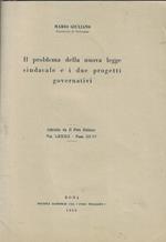 Il problema della nuova legge sindacale e i due progetti governativi