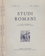 Studi Romani. Anno XXII. n. 2 - n. 3