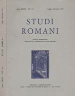 Studi Romani. Anno XXXIX. nn.3-4