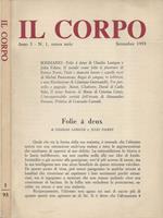 Il Corpo. Rivista trimestrale - Anno 1 - N. 1 - Nuova Serie - Settembre 1993