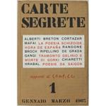 Carte Segrete. Rivista trimestrale di lettere ed a arti. Direttore Domenico Javarone. Vice-Direttore Gianni Toti. Anno I: gennaio - marzo 1967 n. 1