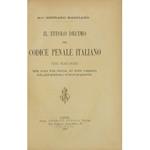 Il Titolo X del codice penale italiano. Studio teorico-pratico sulla scorta della dottrina del diritto comparato della giurisprudenza e de' lavori preparatorii