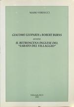 Giacomo Leopardi e Robert Burns ovvero il retroscena inglese del Sabato del villaggio