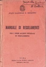 Manuale di regolamenti per i corsi Allievi Ufficiali di Complemento