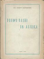 Primi passi in Africa