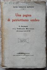 Una Pagina Di Patriottismo Umbro. G. Baldeschi E L. Tommasini Mattiucci Nella Campagna Veneta Del 1848