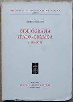 Bibliografia Italo Ebraica. (1848 1977)