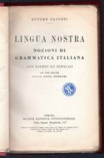 Lingua nostra. Nozioni di Grammatica italiana