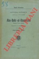 Lettera satirica seguita da altre lettere di Abu-Bekr-el-Kaurizmi. Sommo poeta arabo