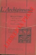 L' Archiginnasio. Bullettino della Biblioteca Comunale di Bologna.