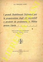 I grandi Stabilimenti Schimmel per la preparazione degli olii essenziali e prodotti da profumeria in Miltitz presso Lipsia