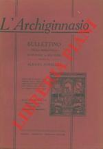 L' Archiginnasio. Bullettino della Biblioteca Comunale di Bologna.