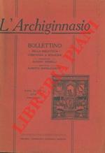 L' Archiginnasio. Bullettino della Biblioteca Comunale di Bologna.