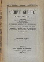 Archivio Giuridico Filippo Serafini Vol. XXXI- fasc. 1