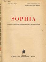 Sophia. Rassegna critica di filosofia e storia della filosofia. Anno XLI, 1973