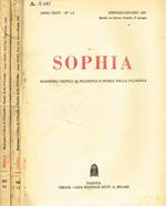 Sophia. Rassegna critica di filosofia e storia della filosofia. Anno XXXV, fasc.1/2 e 3/4, anno 1967