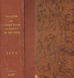 Bulletin de l'Academie Royale de medecine de Belgique. IV serie, tome XXX, année 1920