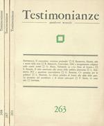 Testimonianze Quaderni mensili, anno XXVII n.263,267,268