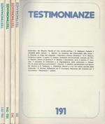 Testimonianze Anno XX n. 191, 192, 193-194,196-197