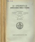 Lo Sperimentale. Archivio di biologia normale e patologica. Vol.113, 1963