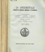 Lo Sperimentale. Archivio di biologia normale e patologica. Vol.117, 1967