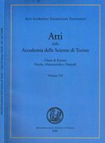 Atti della Accademia delle Scienze di Torino. Classe di scienze fisiche, matematiche e naturali. Volume 142
